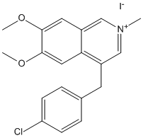 Isoquinolinium, 4-[(4-chlorophenyl)methyl]-6,7-dimethoxy-2-methyl-,iodide